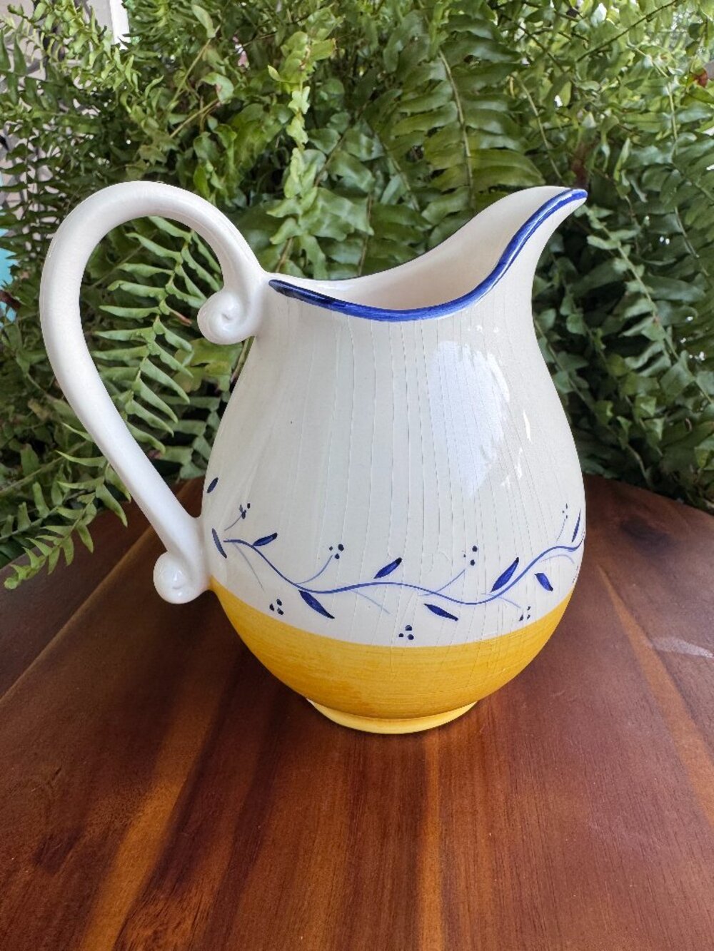 Studio Nova Small Jug – Cream Yellow and Blue Floral Pitcher